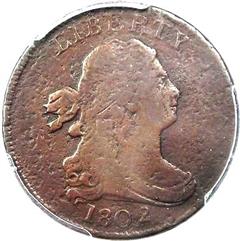 1802 USA Draped Bust half cent (1802 reverse)