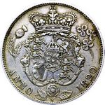 1820 UK halfcrown value, George IV, D170