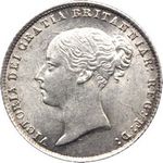 Queen Victoria era UK sixpence values, young head, 1st head, page 1 (1838 to 1853)