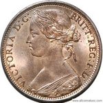 Queen Victoria era UK penny values, bun head, page 1