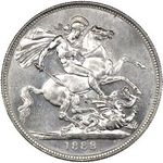 1888 UK crown value, Victoria, jubilee head, narrow date