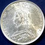 Queen Victoria era UK sixpence values, jubilee head (1887 to 1893)