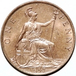 1897 UK penny value, Victoria