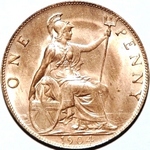 1904 UK penny value, Edward VII