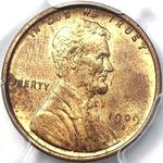 1909 S US penny, Lincoln wheat, VDB