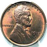 1915 D US penny, Lincoln wheat