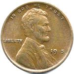 1915 P US penny, Lincoln wheat