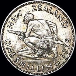 1935 New Zealand shilling