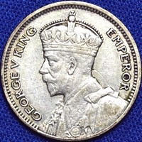 King George V era New Zealand sixpence values