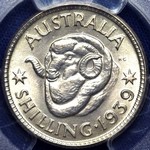 1939 Australian shilling