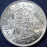 1940 UK halfcrown value, George VI, D2033