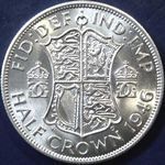 1946 UK halfcrown value, George VI, D2039