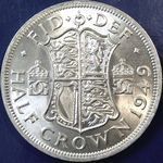 1949 UK halfcrown value, George VI, D2060