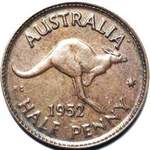 1952 Australian halfpenny