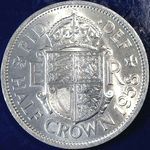 1958 UK halfcrown value, Elizabeth II, D2324