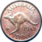 1961 Australian penny