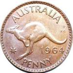 1964 Australian penny