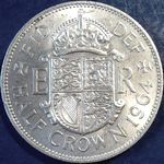1964 UK halfcrown value, Elizabeth II, D2334