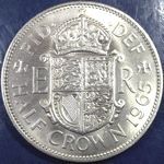 1965 UK halfcrown value, Elizabeth II, D2335