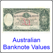 Australian banknote values