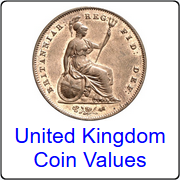 United Kingdom coin values - 1801 to 1967