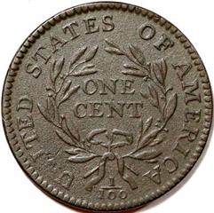 1794 USA Liberty Cap penny, starred reverse