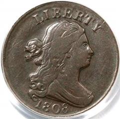 1808 USA Draped Bust half cent