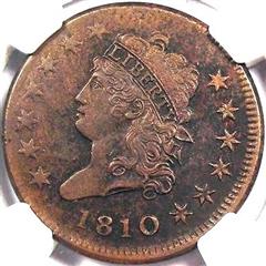 1810 USA Classic Head penny, normal date