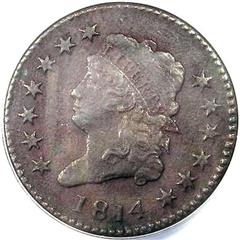 1814 USA Classic Head penny, plain 4