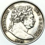 1816 UK halfcrown value, George III, d50