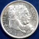 1816 UK shilling value, George III