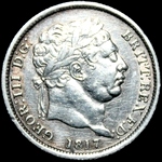 1817 UK shilling value, George III