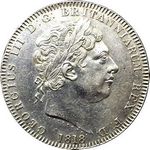1818 UK crown value, George III, LVIII