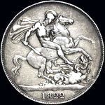 1822 UK crown value, George IV, secundo