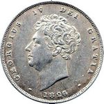 1826 UK shilling value, George IV