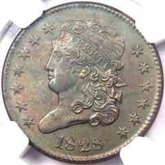 1828 USA Classic Head half cent (13 stars)
