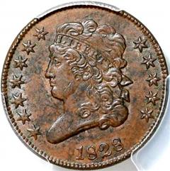 1828 USA Classic Head half cent (12 stars)