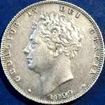 1829 UK sixpence value, George IV