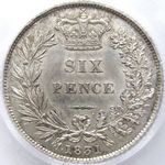 1831 UK sixpence value, William IV
