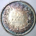 1835 UK sixpence value, William IV