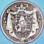 1836 UK halfcrown value, William IV, 6 over 5, D326