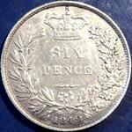 1842 UK sixpence value, Victoria