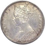 1849 UK florin value, Victoria, godless, D681