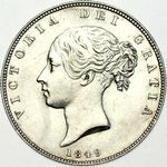 1849 UK halfcrown value, Victoria, young head, D573