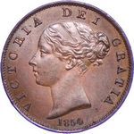 Queen Victoria era UK halfpenny values