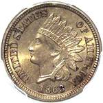 1863 US Indian Head penny