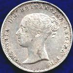 Queen Victoria era UK threepence values, young head, page 2