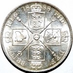 1888 UK double florin value, Victoria