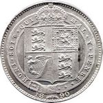 1890 UK shilling value, Victoria, jubilee head