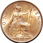1898 UK penny value, Victoria